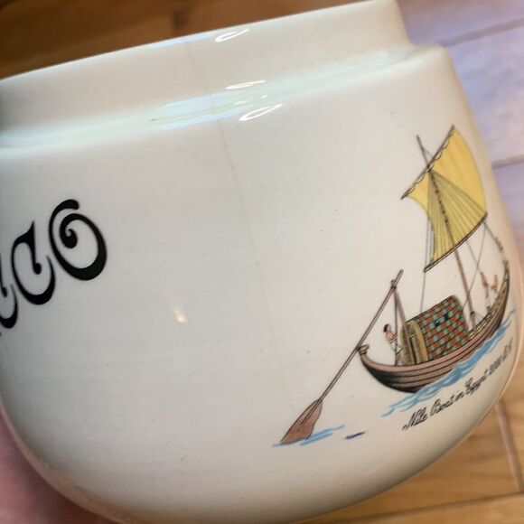 humidor Vintage Whitecross Italian Ceramic Explorer Sailing Ship Tobacco Jar - Picture 14 of 14